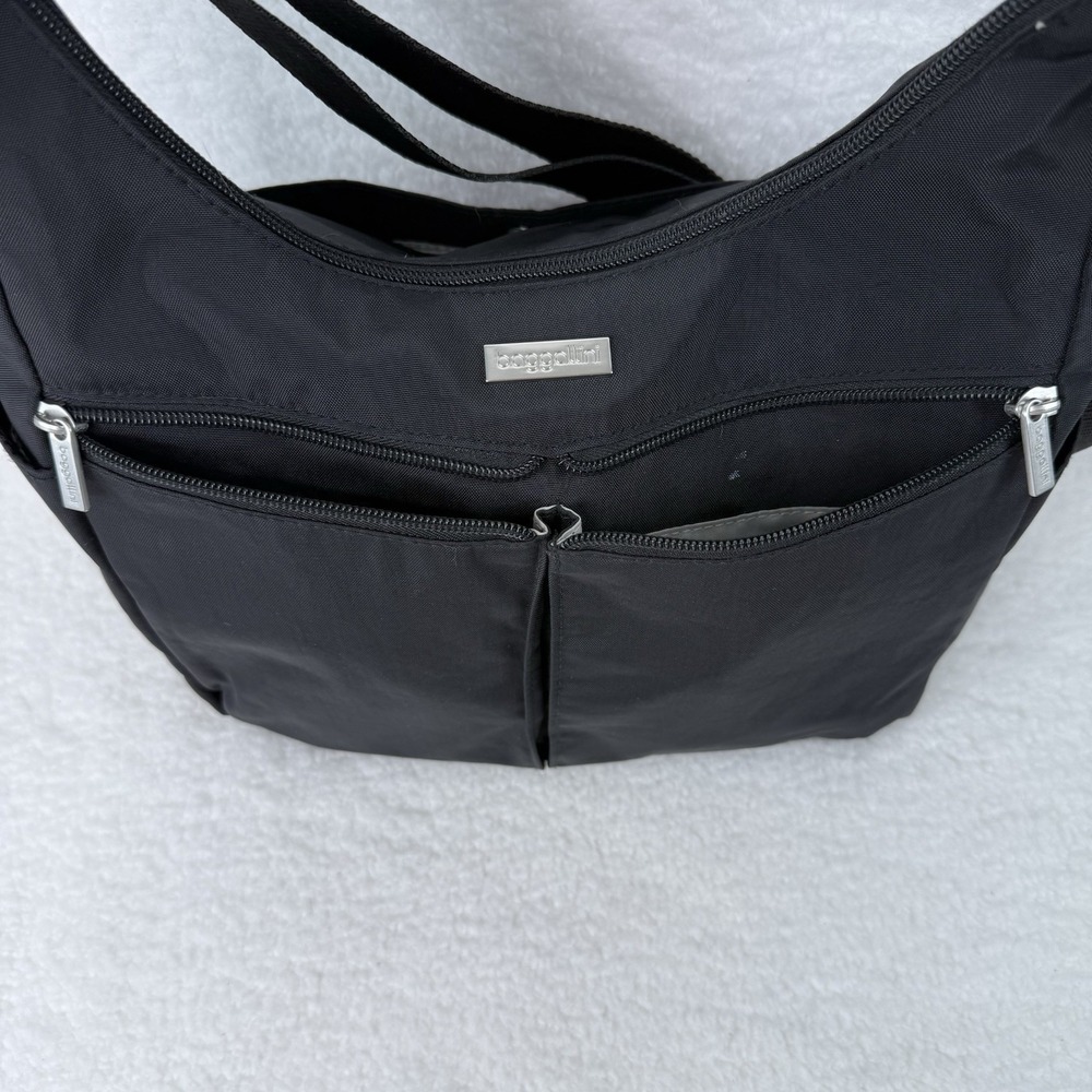 Baggallini Everyplace Black Lightweight Nylon Crossbody Shoulder Bag Purse - Picture 4 of 16